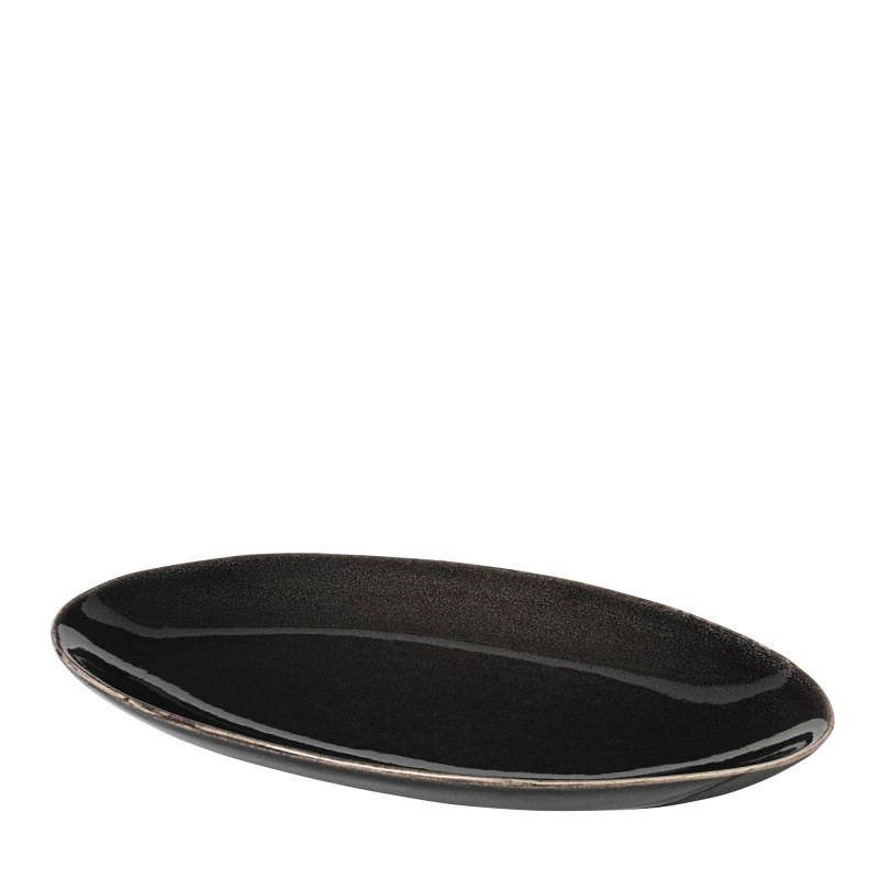 Nordic Coal Ovalt fad, small, fra Broste Copenhagen
