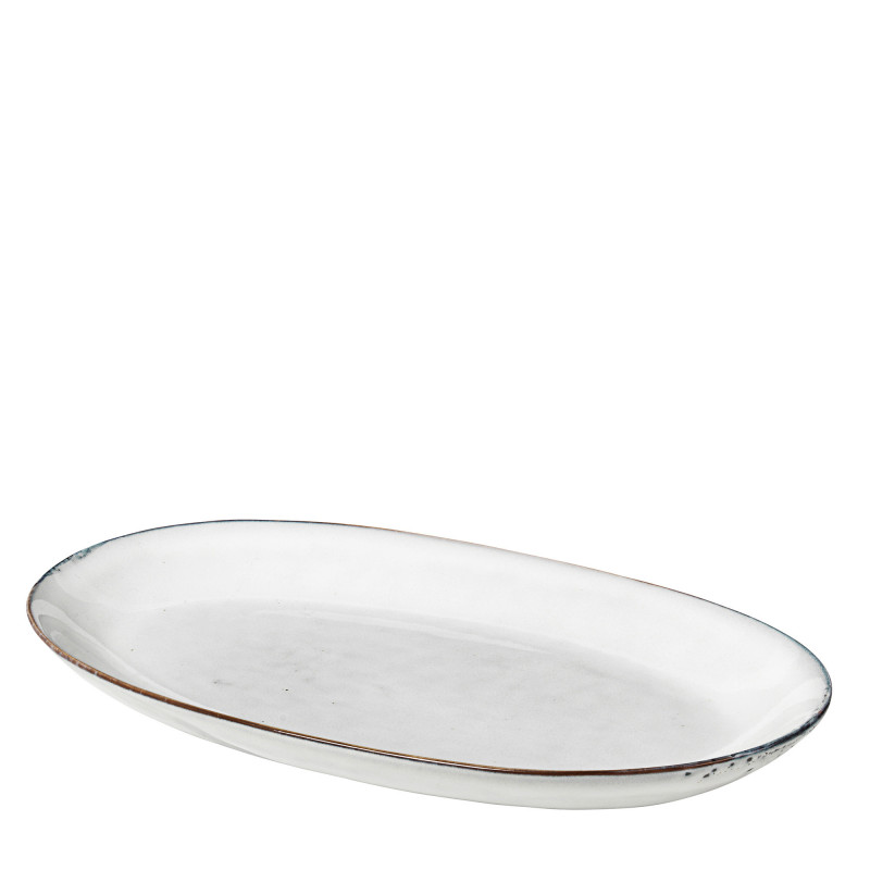 Nordic Sand Ovalt fad, large, fra Broste Copenhagen