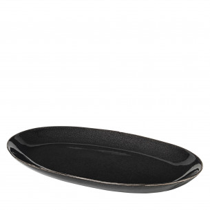 Nordic Coal Ovalt fad, large, fra Broste Copenhagen