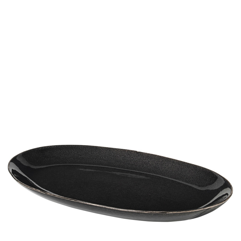 Nordic Coal Ovalt fad, large, fra Broste Copenhagen