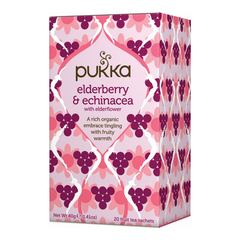 Elderberry & Echinacea, 20 tebreve fra Pukka
