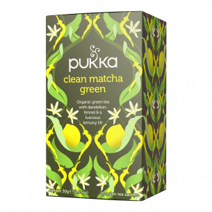 Clean Matcha Green fra Pukka, 20 tebreve
