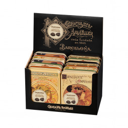 70% Mørk Chokolade blade i dåse fra Simon Coll (60g)
