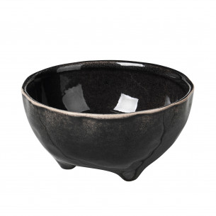 Nordic Coal Skål m/fødder fra Broste Copenhagen - Ø11XH5,5CM