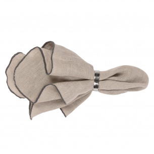 Broste Copenhagen 'Gracie' Hørserviet - Simply Taupe
