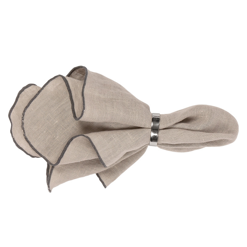 Broste Copenhagen 'Gracie' Hørserviet - Simply Taupe