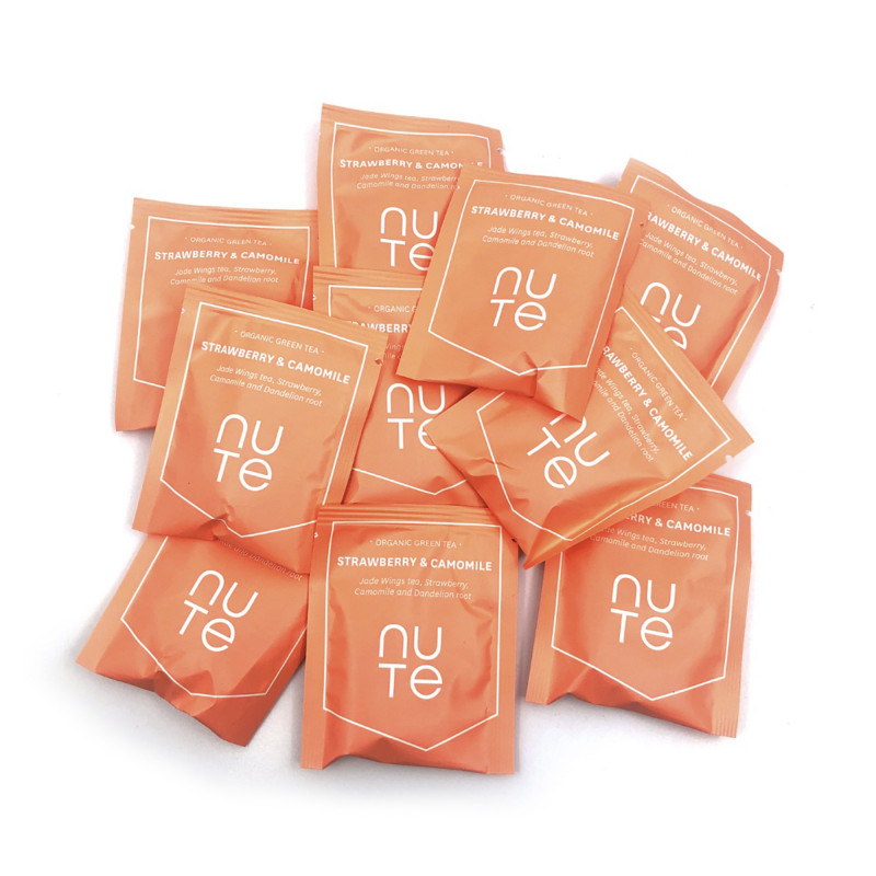 Green Strawberry & Camomile fra NUTE - 10 tebreve