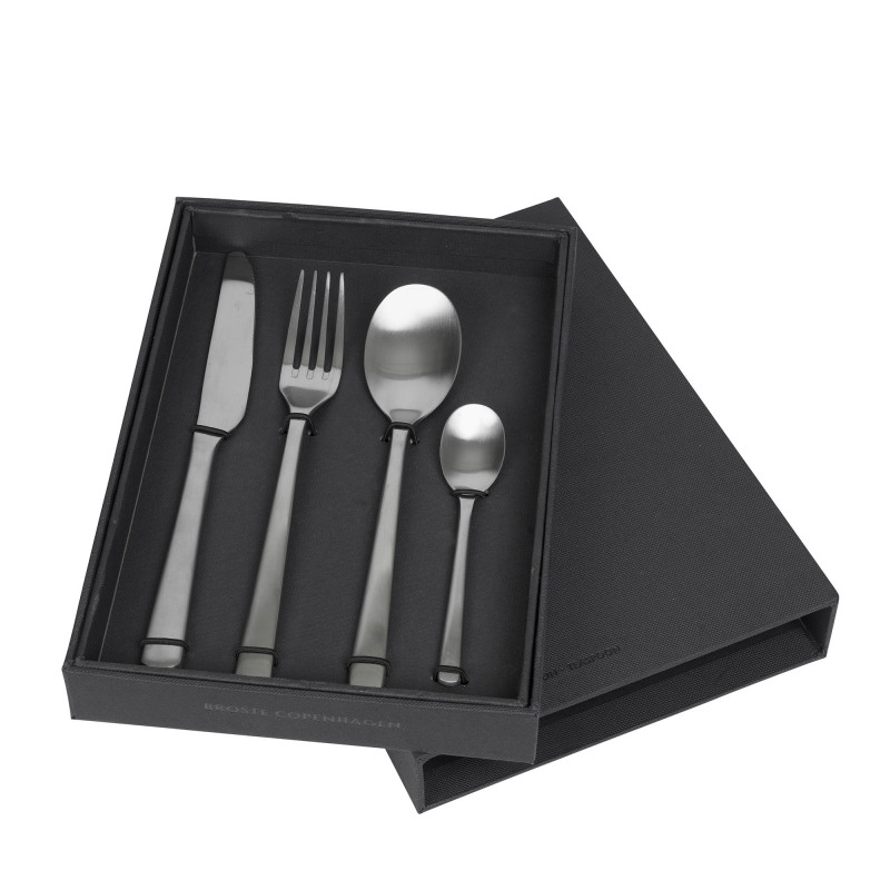 'Hune' Bestiksæt, brushed satin - 4 dele - Broste Copenhagen