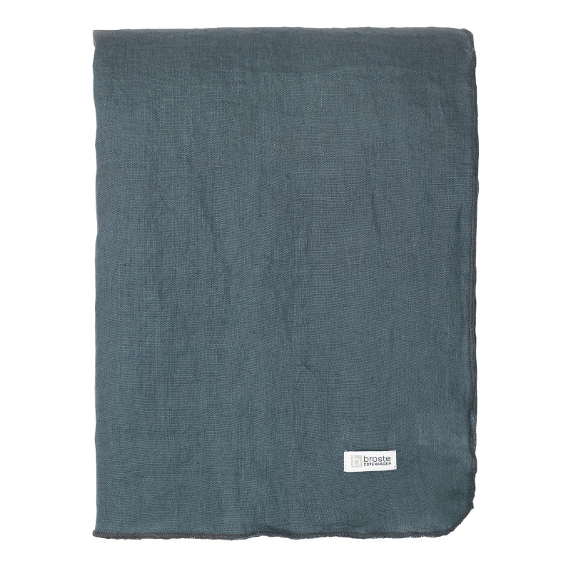 Gracie Hørdug, Petrol Blue (160 x 200 cm) fra Broste Copenhagen