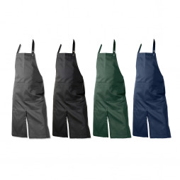 Forklæde m/ lomme, dark grey - The Organic Company