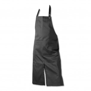Forklæde m/ lomme, dark grey - The Organic Company