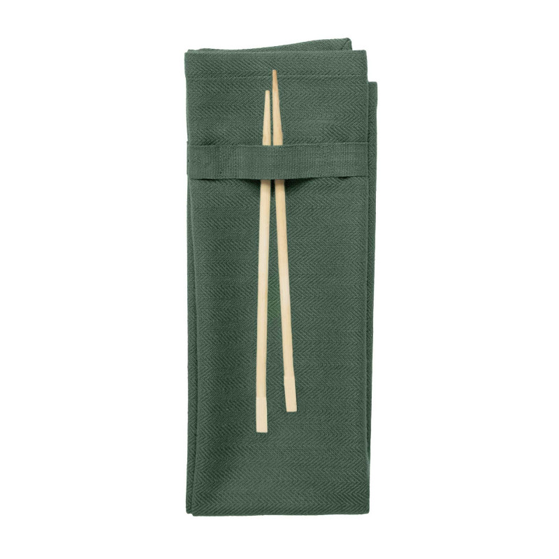 Stofserviet, dark green - The Organic Company