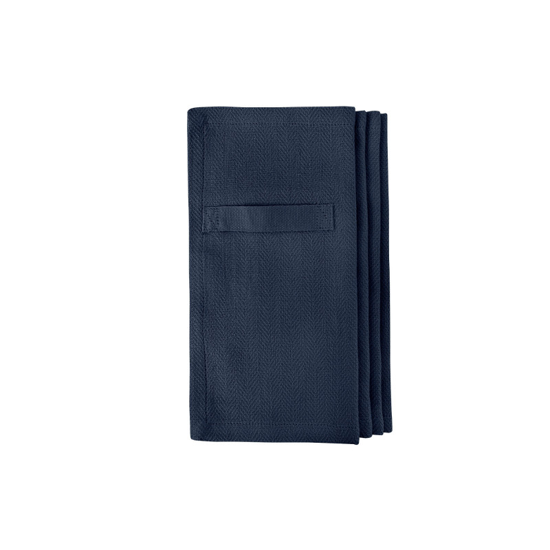 Hverdagsserviet, dark blue - The Organic Company