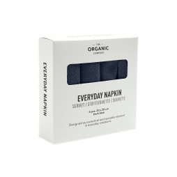 Hverdagsserviet, dark blue - The Organic Company