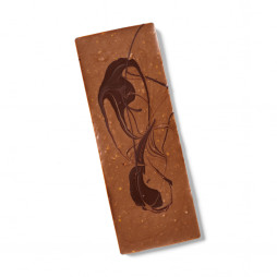 Mælkechokolade m/ karamel & knas fra Økoladen