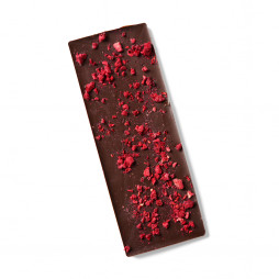 Mørk Chokolade m/ hindbær fra Økoladen