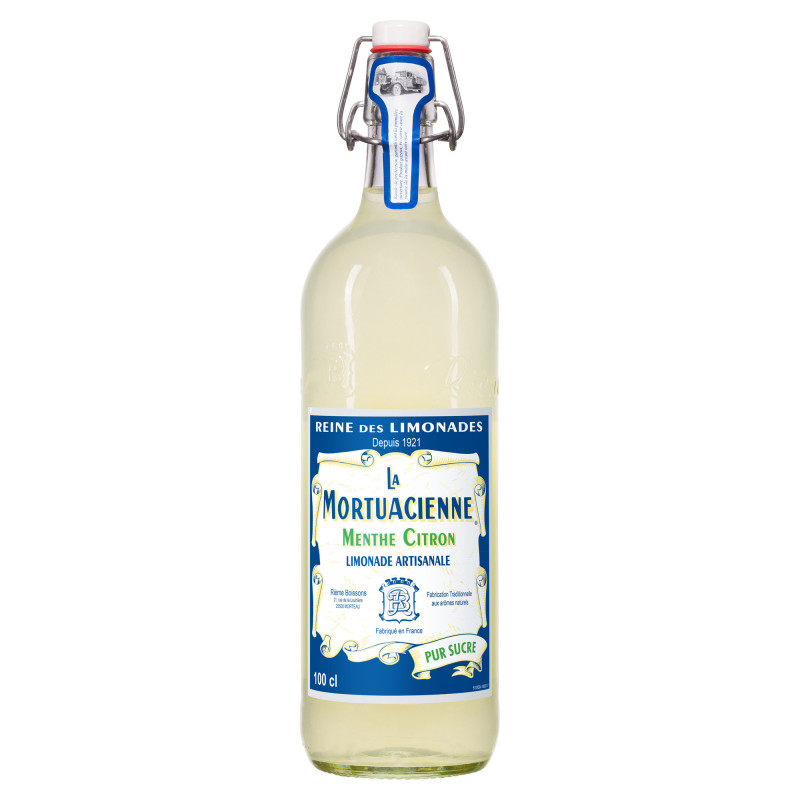 Riéme Menthe Citron, 1 liter i flaske fra Riéme Boissons