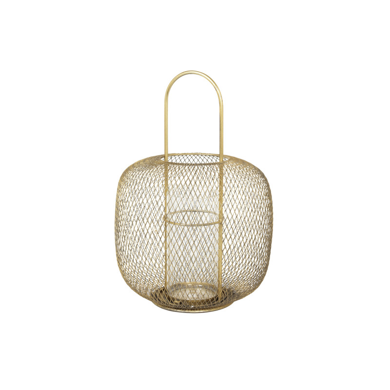 Broste Copenhagen 'Boden' Guld Lanterne - Ø29,5 cm
