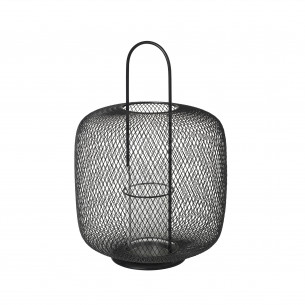 Broste Copenhagen 'Boden' Sort Lanterne - Ø33,5 cm