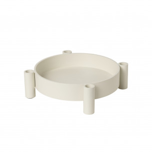 Hvid 'Silke' Aluminum Lysestage - Broste Copenhagen