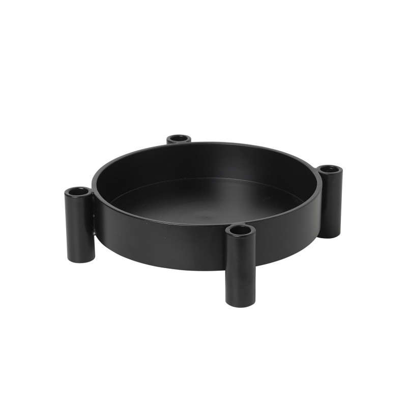 Sort 'Silke' Aluminum Lysestage - Broste Copenhagen