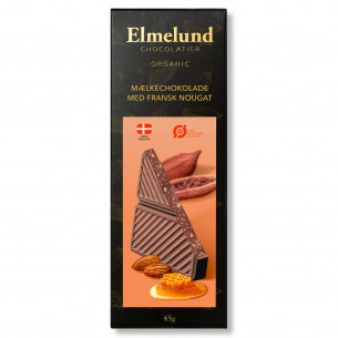 Mælkechokolade med Fransk Nougat fra Elmelund