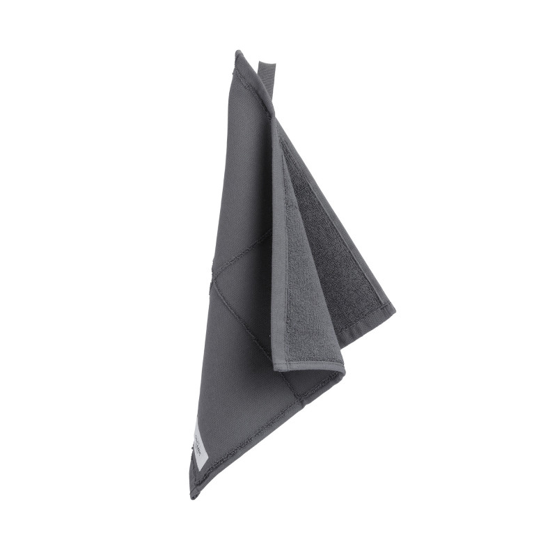 CALM Vaskeklude fra The Organic Company 4 stk. I farven dark grey