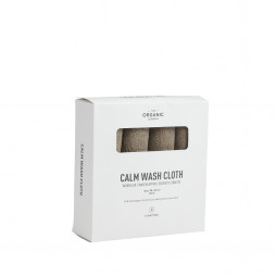 4 stk flotte vaskeklude "CALM" fra The Organic Company. Farve: Clay