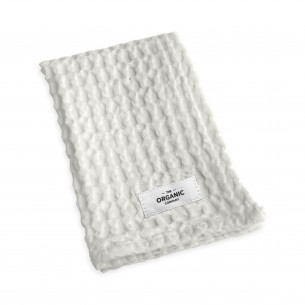 Smuk vaskeklud fra The Organic Company. BIG WAFFLE. Natural White.