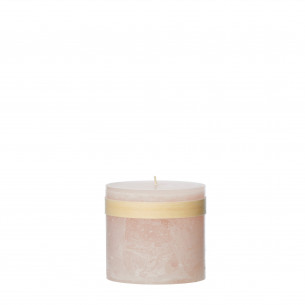 Lille Timber Bloklys i farven Soft Pink fra Vance Kitira