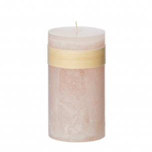 Stort Timber Bloklys i farven Soft Pink fra Vance Kitira
