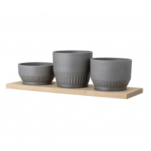 Thorsten skjulere til urtepotter med holder fra Bloomingville