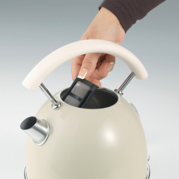 Aftageligt kalkfilter på Ariete kettle, vintage. I beige.