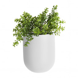 Væg blomsterkrukke. Hvid Oval fra Present Time.