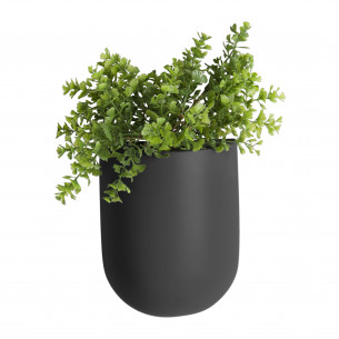 Væg blomsterkrukke. Sort Oval fra Present Time.