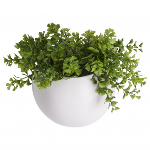 Væg blomsterkrukke. Hvid Globe fra Present Time.