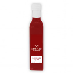 Smagfuld likør med syrlig rabarber (500 ml) fra Almuegaarden