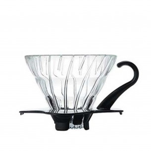V60 01 Dripper - glas m sort håndtag fra Hario