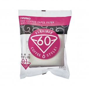 Hario V60 01 Kaffefiltre - æske med 100 stk