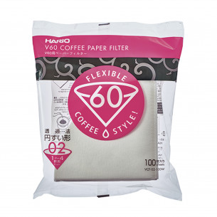 Hario V60 02 Kaffefiltre - æske med 100 stk