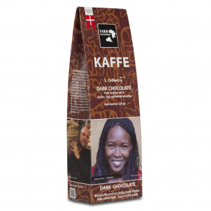 Dark Chocolate (225 gram) fra Farm Mountain - hele kaffebønner med chokolade smag
