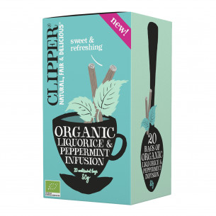 Clipper Organic Liquorice & Peppermint Infusion, 20 tebreve