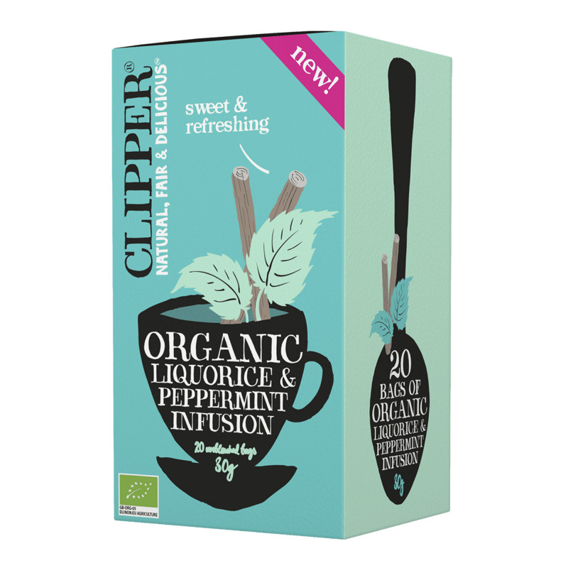 Clipper Organic Liquorice & Peppermint Infusion, 20 tebreve