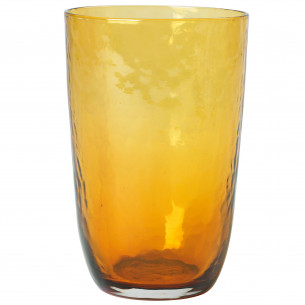 Amber Hammered Drikkeglas, store - Broste Copenhagen