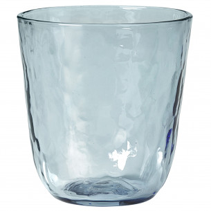 Blå Hammered Drikkeglas - 4 stk.