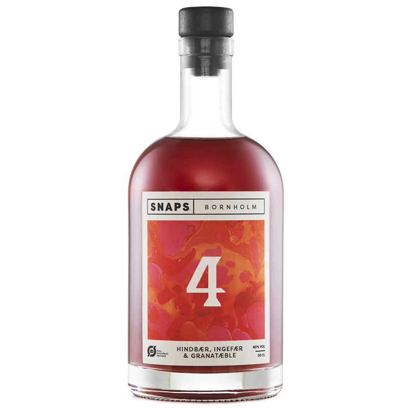 Snaps Bornholm No. 4 Hindbær, Ingefær & Granatæble Snaps - 50 cl