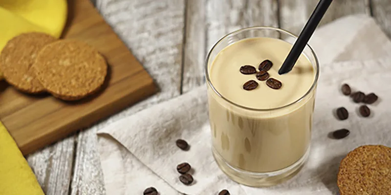 Lækker cremet kaffe-milkshake