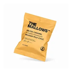 The Mallows Salted Caramel & Belgian Milk Choc Skumfiduser Flowpack, 50 stk.