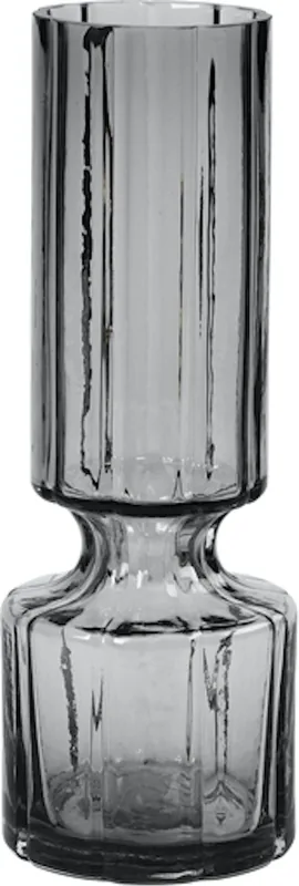 Vase Broste Copenhagen Hyacint i sort mundblæst glas Ø10 x H28,3 cm