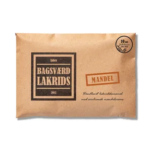 Bagsværd Lakrids Hel Plade Lakrids "Mandel", 160g.